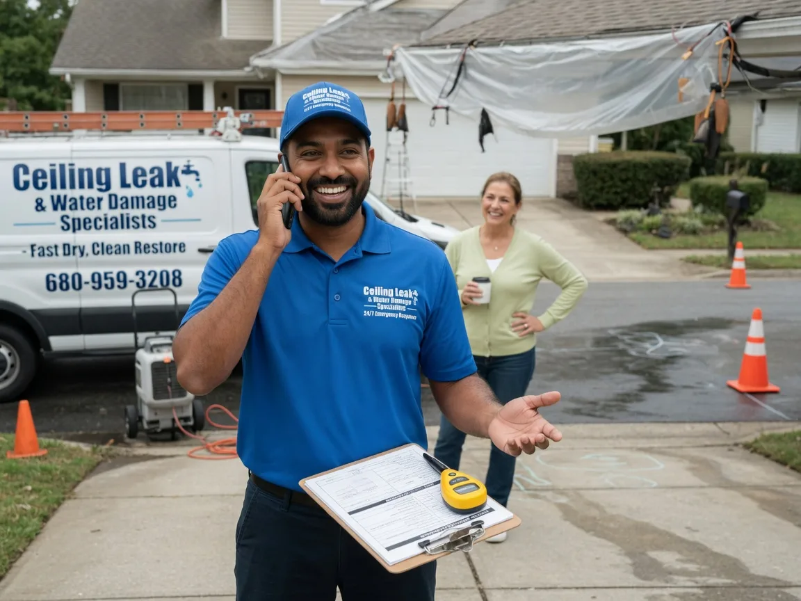 Ceiling Leak Cleanup Aneta, ND FAQs